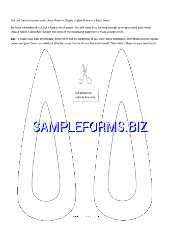 Bunny Ear Template 1 pdf free